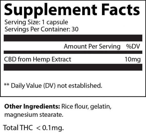 CBD Capsules – CBD Supplement 300mg (30 capsules) - Image 2